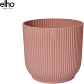 Elho Plantenbak - Pot Elho Vibes Fold Round Roze D30H27 - 1 Stuk - cm