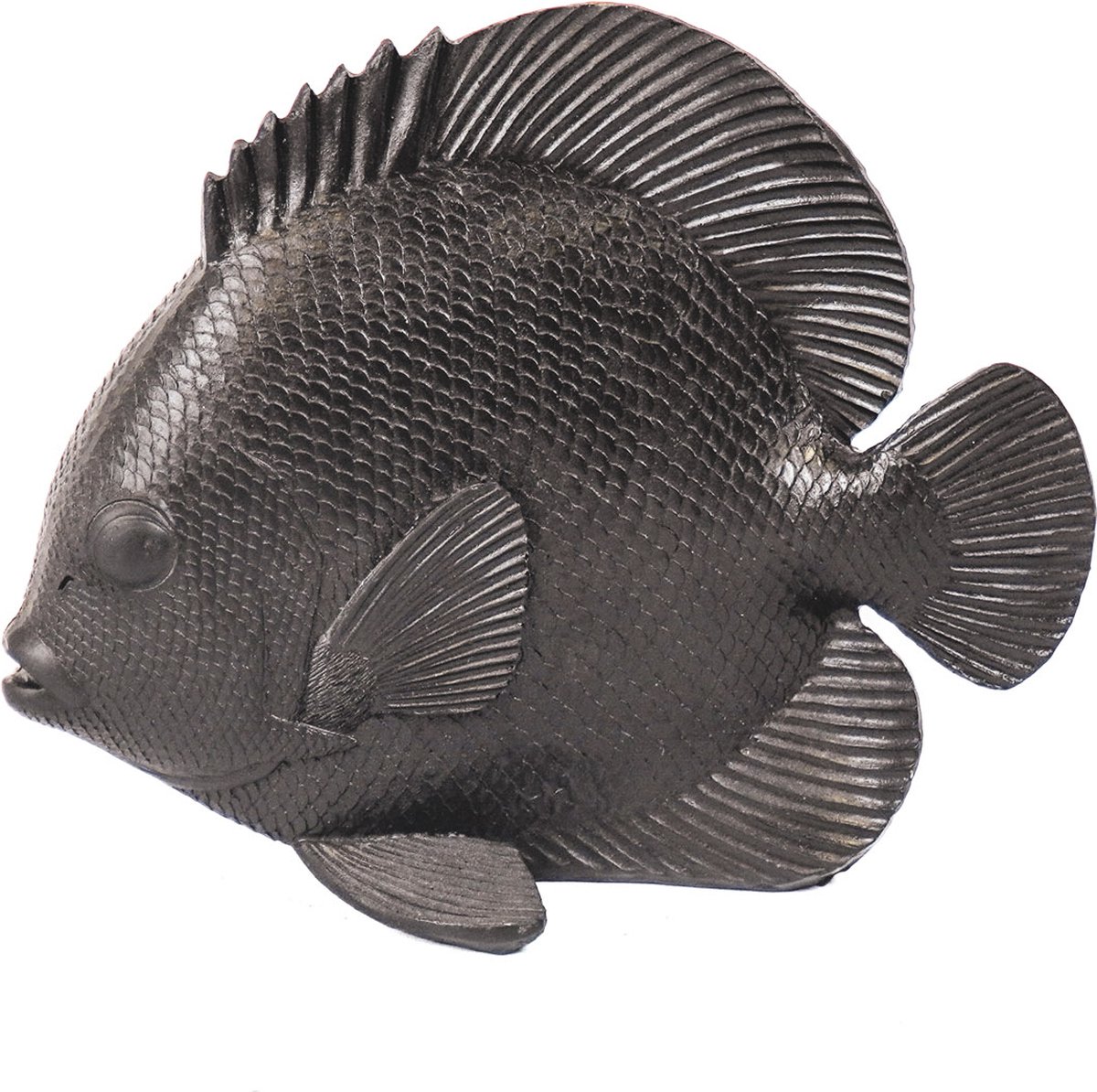 Housevitamin Decoratie Vis - Zwart 19.5x10,5x16cm - Uniek Stylingselement Voor Thuis