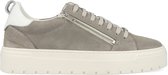 Sneaker Zipper In Suede And Tumbled Leather - Grijs - 43
