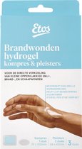 Etos hydrogel brandwondenkompres (1x) - hydrogel brandwondenpleisters (2x)