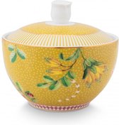 Pip Studio La Majorelle Yellow - suikerpot - 300ml - sugar bowl - geel - bloemen - porselein - Paas servies