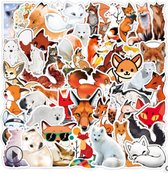Vos | Fox | Dieren | 50 stuks | Laptop Stickers | Bullet Journal Stickers | Stickers voor kinderen | Stickers voor volwassenen | Koffer Stickers | Stickers | Bujo Stickers | Decoratie Stickers