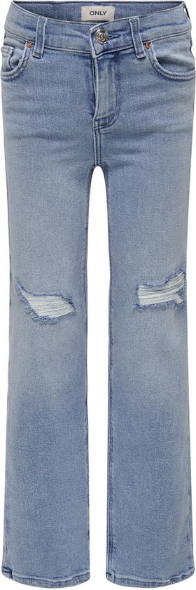 Only KOGJUICY WIDE LEG DEST DNM CRO557 Jeans Filles - Denim Blue clair - Taille 152