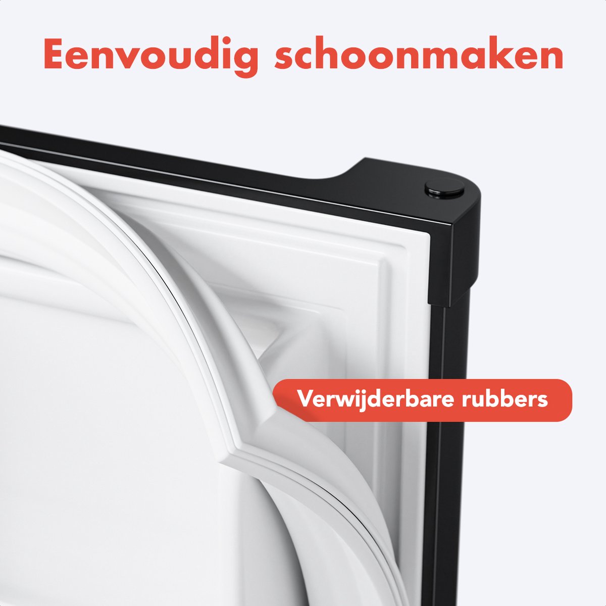 KitchenBrothers Mini Koelkast - 40L - Kleine ijskast - Minibar - Vrijstaand - Frigo - Compact - Zwart — afbeelding 5