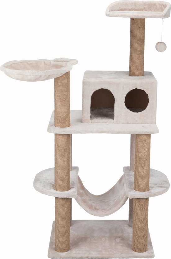 Foto: Cactus krabpaal voor katten 135 cm hoog stabiele kattenboom met uitkijkplatform ligkom en sisalstammen