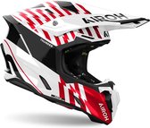Casque motocross Airoh Twist 3.0 Thunder brillant noir blanc rouge XL