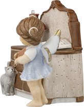 Goebel - Nina & Marco | Statue / figurine décorative Engel recettes secrètes de Noël | Porcelaine - 17cm - Edition Limited