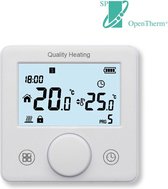 Quality Heating slimme modulerende Klokthermostaat CV ketel - Digitaal - Opentherm - Programmeerbaar