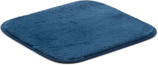 Antislipbadmat, 100% microvezel, 50 x 45 cm, donkerblauw