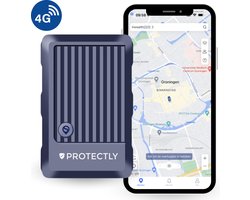 Protectly GPS Tracker – GPS Tracker Met SIM – Magneet GPS Tracker Auto – Batterij 2140 Uur – Europa Dekking - Drie Slimme Sensoren - IP67 Waterdicht - 10 Jaar Full Service SIM - Lifetime gratis tracking!