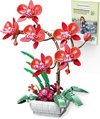 Rode Orchidee Bouwstenen | Compatibel met lego