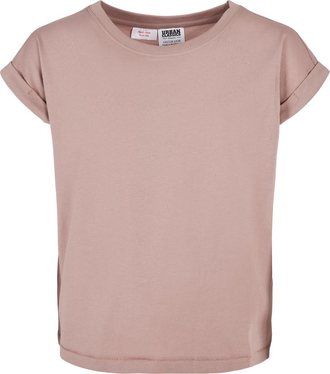 Urban Classics Organic Extended Shoulder Kinder T-shirt Kids 146/152 Roze