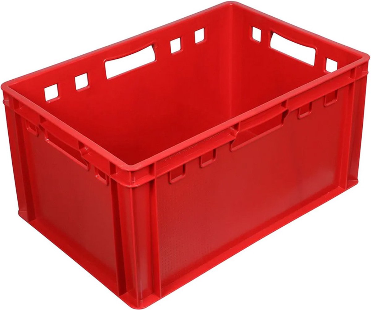 Vleeskrat E3 600x400x300 mm 60 liter rood Euronorm