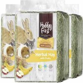 3x Hobby First Hope Farms Herbal Hay Fruit 1 kg