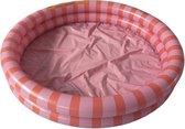Swim Essentials Opblaasbaar Zwembad - Baby & Kinder Zwembad - Oranje/Rood Gestreept - Ø 100 cm