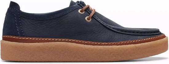 Clarks Clarkwood Moc - chaussure à lacets pour hommes - bleu - taille 43 (EU) 9 (UK)