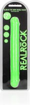 REALROCK - 12 inch - double dong - ribbels - glow in the dark - realistisch - groen