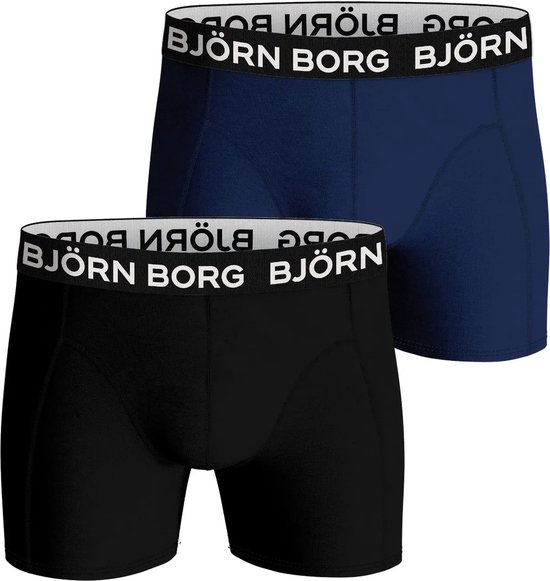 Björn Borg 2-pack heren boxershorts - Bamboe - S - Zwart