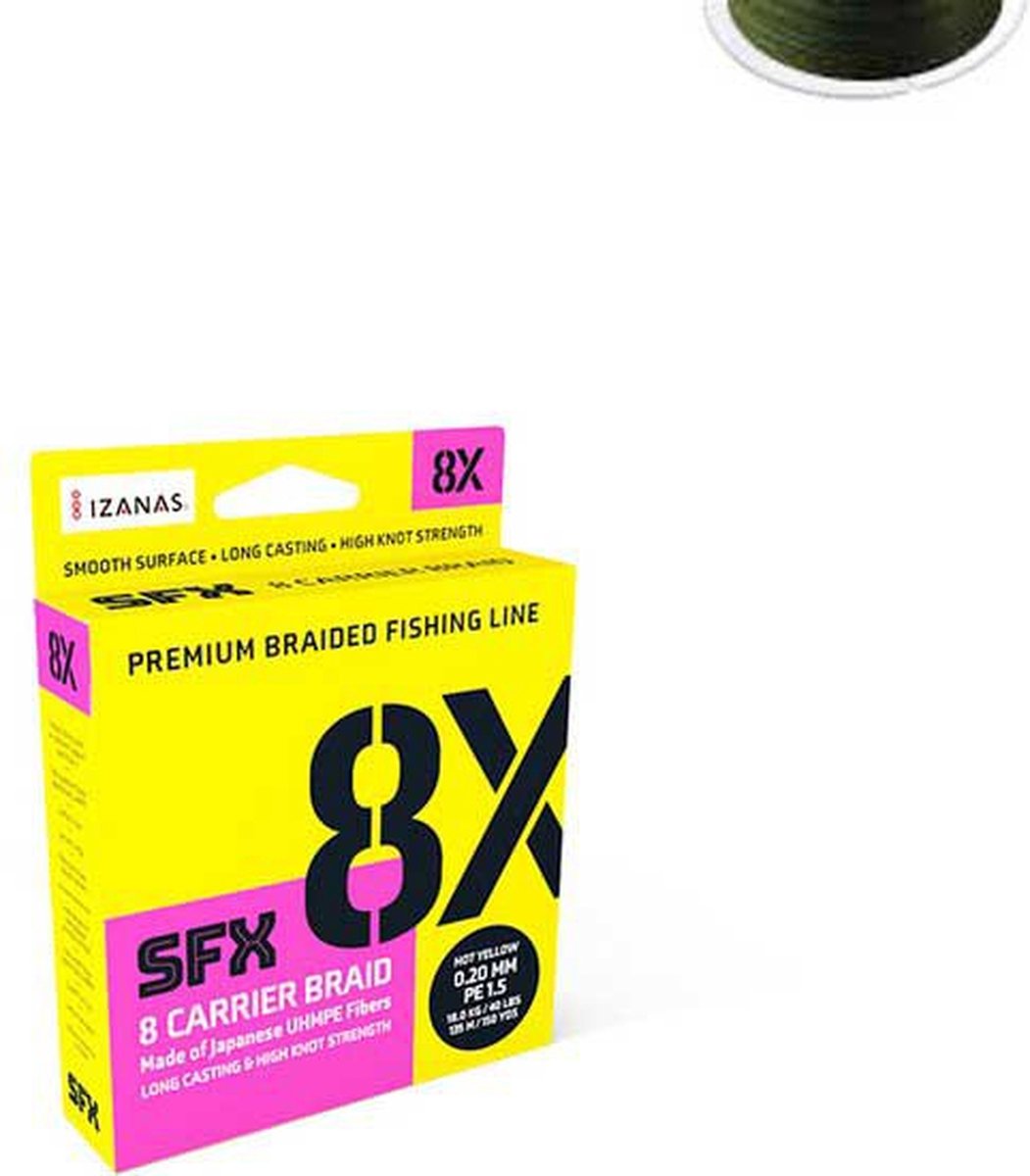 Sufix Sfx 8x 275 M Gevlochten Vislijn Goud 0.104 mm