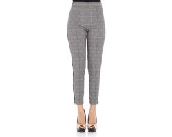 Pinko • grijs roze geruite pantalon • maat 38 (IT44)