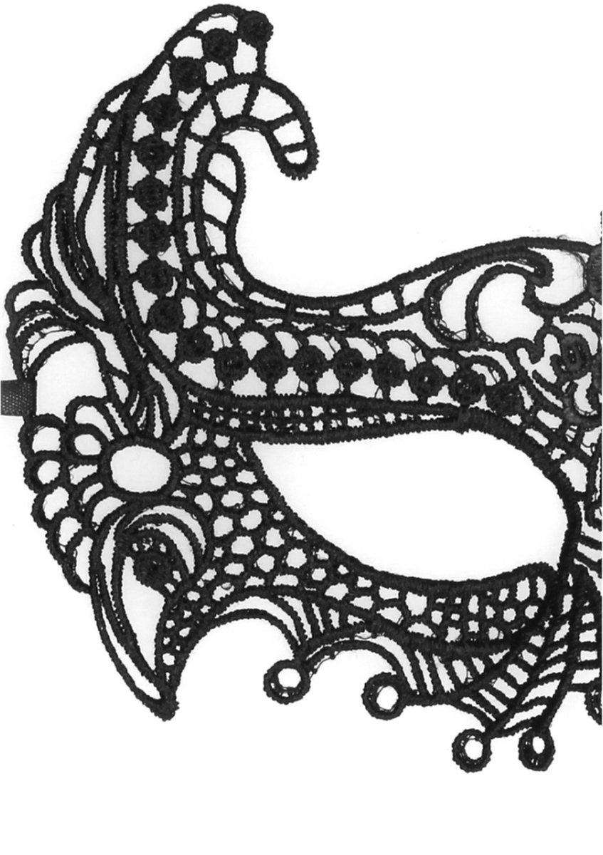 Goedkoopste Empress Black Lace Mask - Black