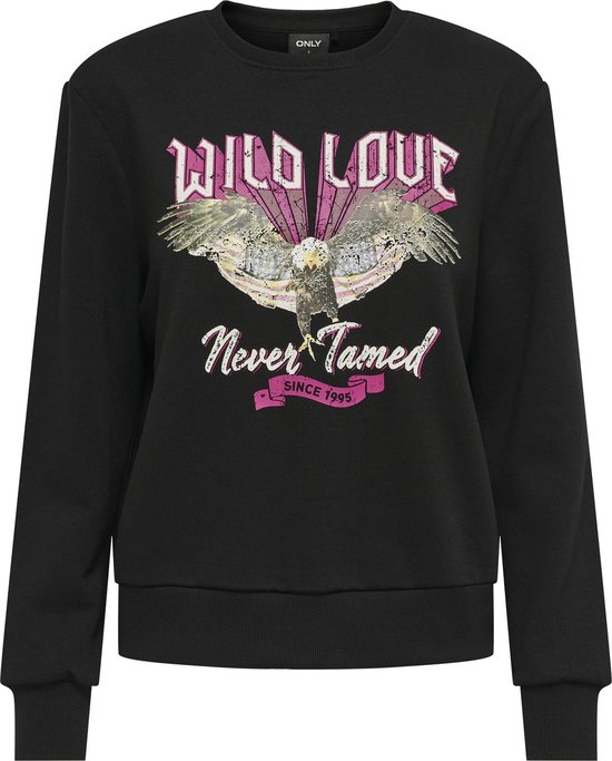 ONLY ONLNOMI L/S WILD O-NECK BOX CC SWT Dames Trui - Maat XS