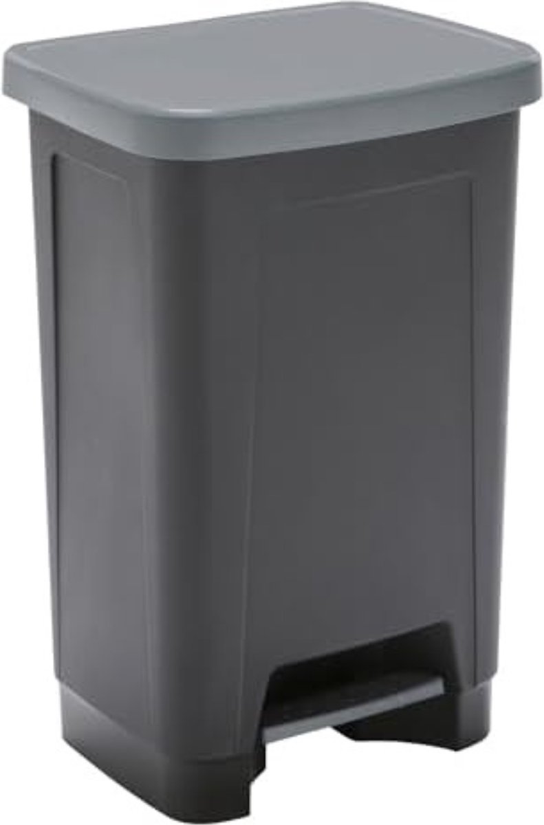 Goedkoopste Afvalbak 50 liter - Pedaalemmer 50 liter - Afvalemmer 50 liter - ‎40 x 33 x 57 cm - Zwart