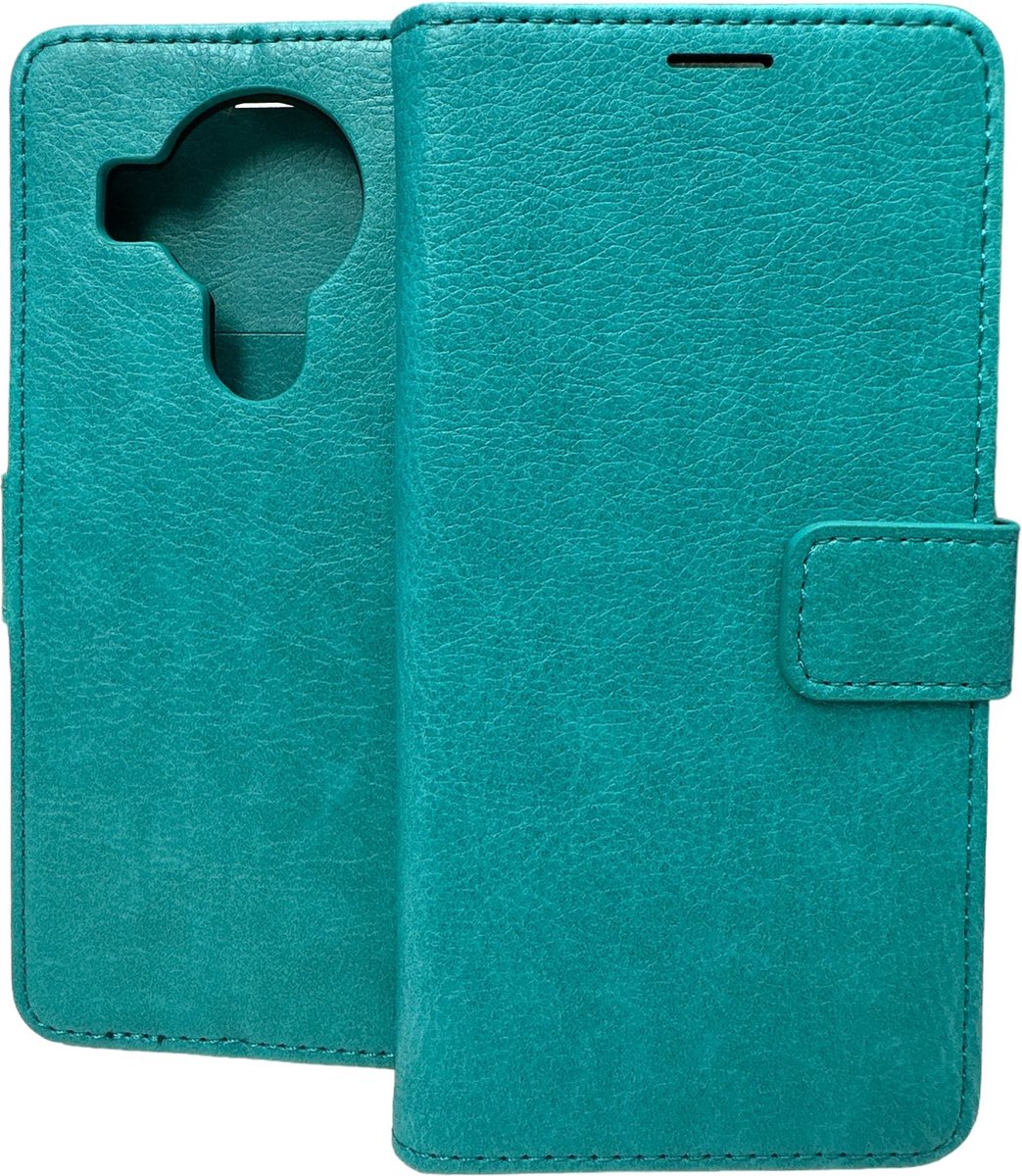 Portemonnee Book Case Hoesje Geschikt voor: Nokia 5.4 - Mintgroen