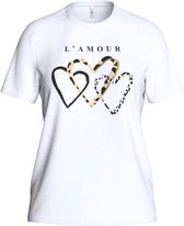 T-shirt Femme ONLY ONLFREE LIFE REG S/ S TOP BOX CC JRS - Taille L