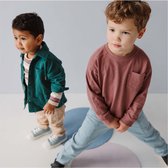 Kids Gallery peuter sweater - Jongens - Dark Salmon - Maat 86