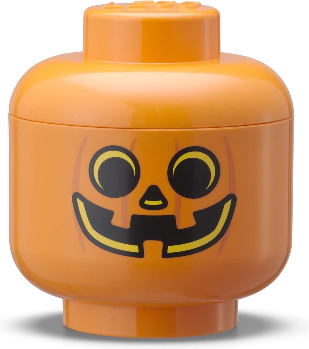 Lego - Opbergbox Hoofd Pompoen Mini - Polypropyleen - Oranje
