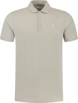 Purewhite - Heren Slim fit T-shirts Polo SS - Sand - Maat L