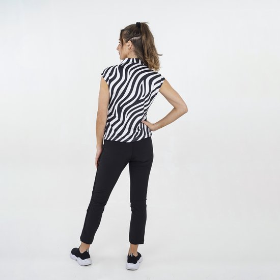 Func Factory dames Poloshirt Grace zebra maat 38 van Func Factory — afbeelding 3