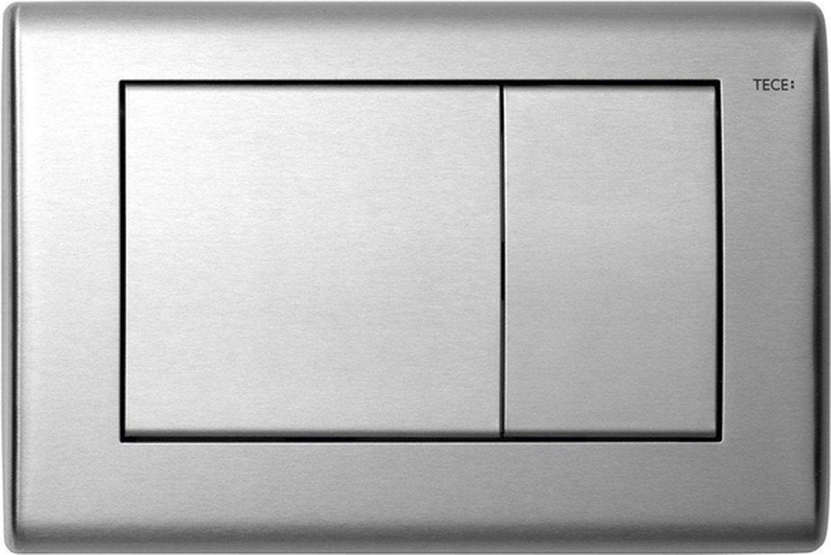 Tece Planus bedieningsplaat voor duospoeltechniek rvs geborsteld