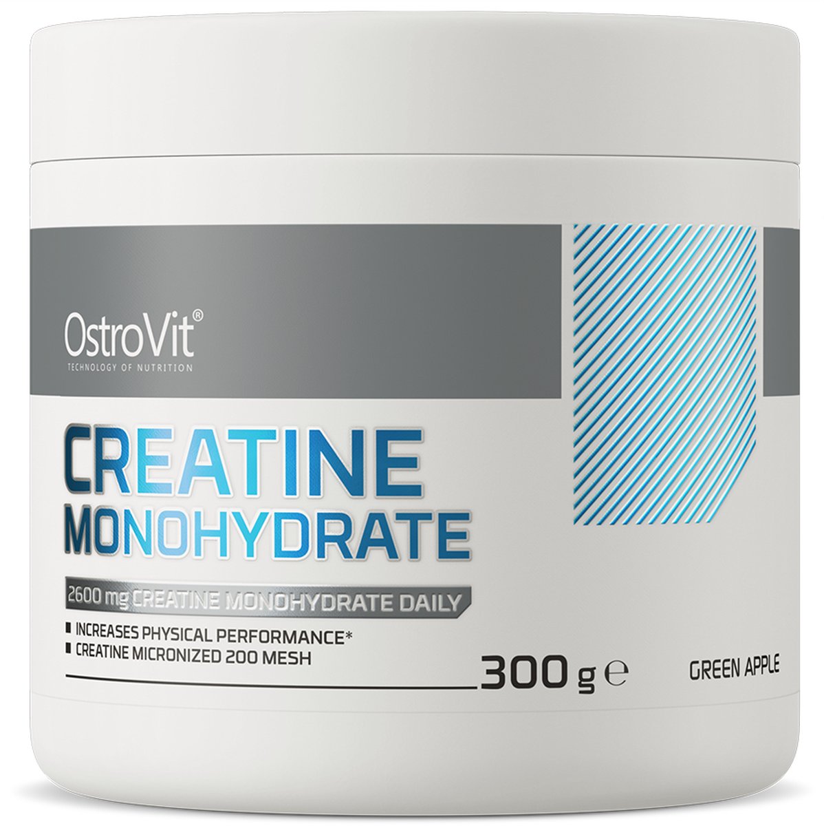 Goedkoopste Creatine - Creatine Monohydraat - Poeder - 300 g - Apple - OstroVit