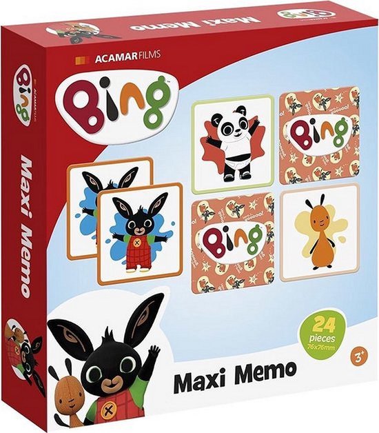 Spel – Memory – Bing – Maxi memo – 24dlg