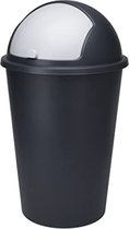 Afvalbak 50 liter - Afvalemmer 50 liter - Zwart - 50L