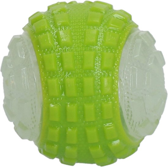 Groene en doorzichtige bal, gesoleerd