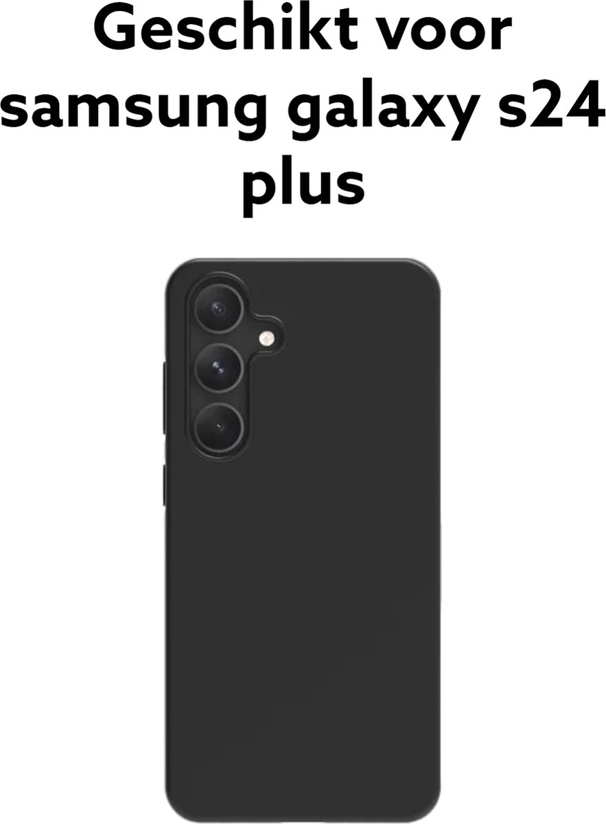 Samsung galaxy s24 plus backcover black - samsung galaxy s24 plus achterkant zwart