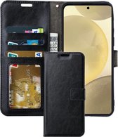 Portemonnee Book Case Hoesje Geschikt voor: Samsung Galaxy S24 Ultra - Zwart