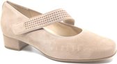 Hassia, 7-302454-2300, Chaussures/escarpins à brides en daim couleur Sable largeur K