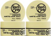 Red One Haar Styling Wax - Keratin - 4 x 150 ml