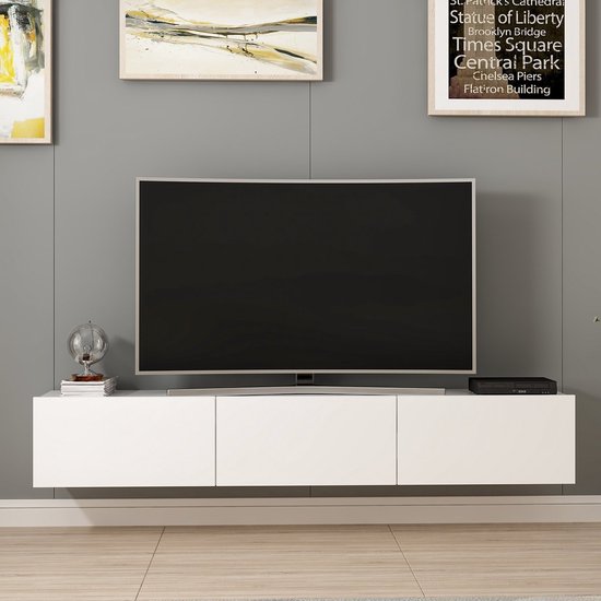 Foto: Zwevende tv meubel stijlvol modern design 180 cm breedte perfect voor elk interieur