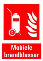 Panneau extincteur mobile avec texte 148 x 210 mm