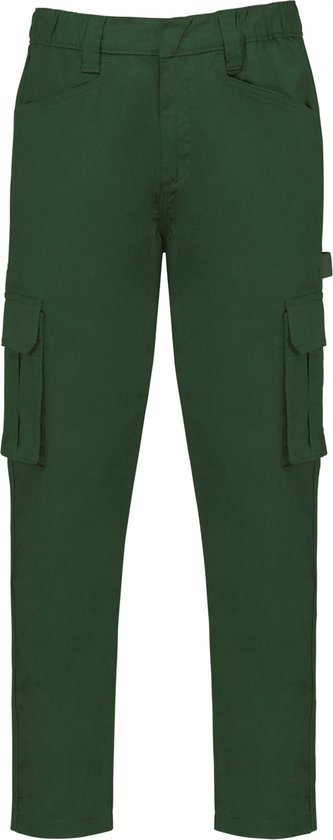 Broek Heren 4XL WK. Designed To Work Forest Green 65% Katoen, 33% Polyester, 2% Elasthan