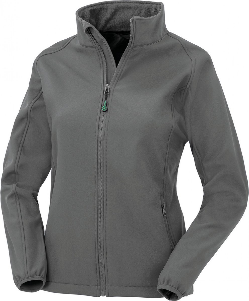 Result Women´ Recycled 2-Layer Printable Softshell Jacket RT901F Workguard Grijs