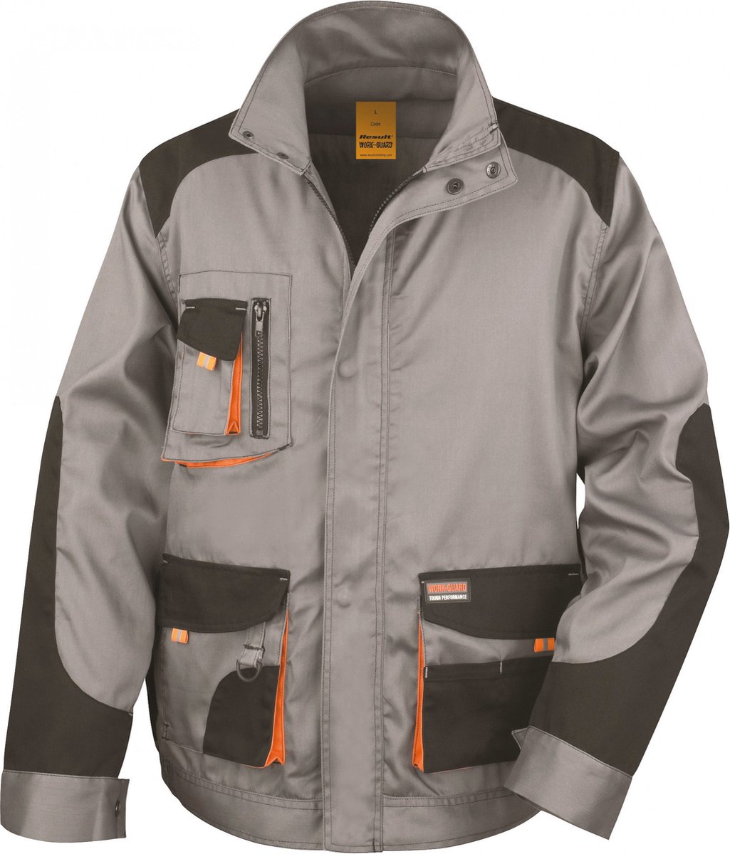 Result Lite Jacket RT316 - Grey/Black/Orange - M