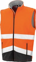 Bodywarmer Unisex 4XL Result Mouwloos Fluorescent Orange / Black 100% Polyester