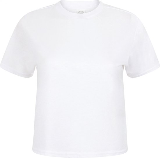 SportT-shirt Dames L Skinni Fit Ronde hals Korte mouw White 60% Katoen, 40% Polyester
