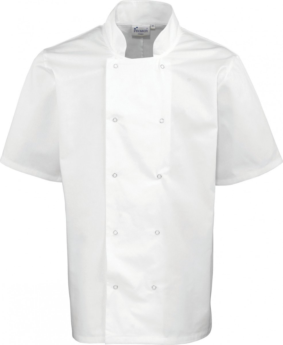 Schort/Tuniek/Werkblouse Unisex XS Premier White 65% Polyester, 35% Katoen